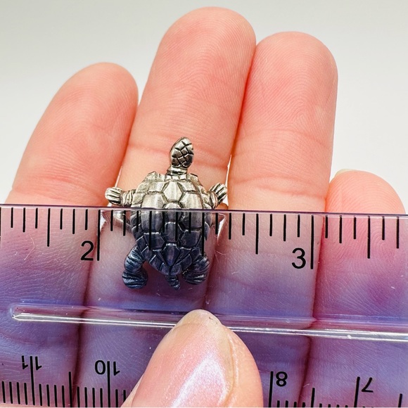 STERLING SILVER 925 Vintage Moveable Turtle Ring, Size 6.75 - Picture 13 of 13